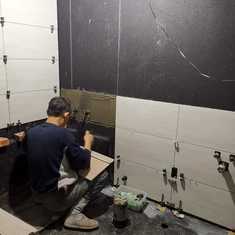 泥作鋪磚工程