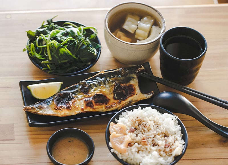 挪威鯖魚做成美味便當