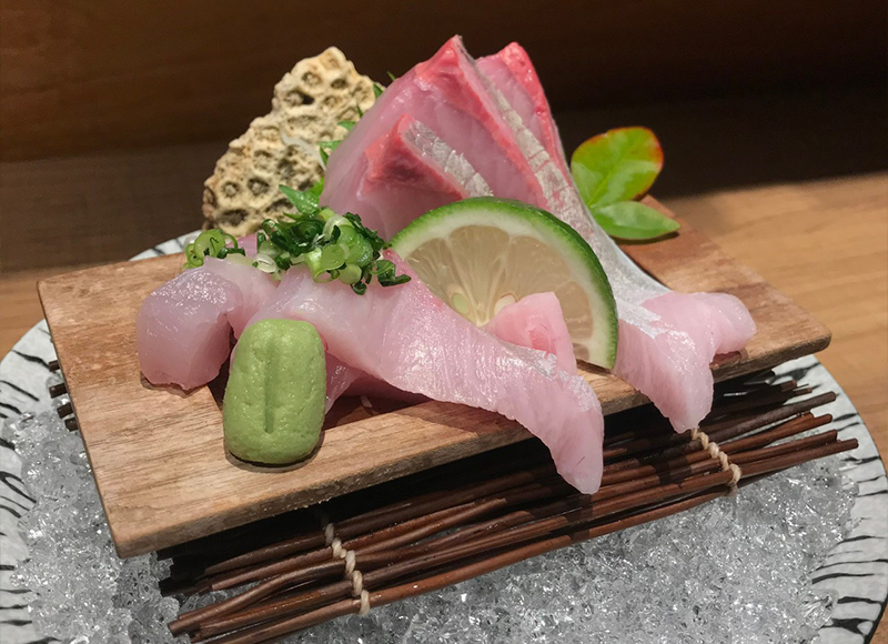青甘肚生魚片