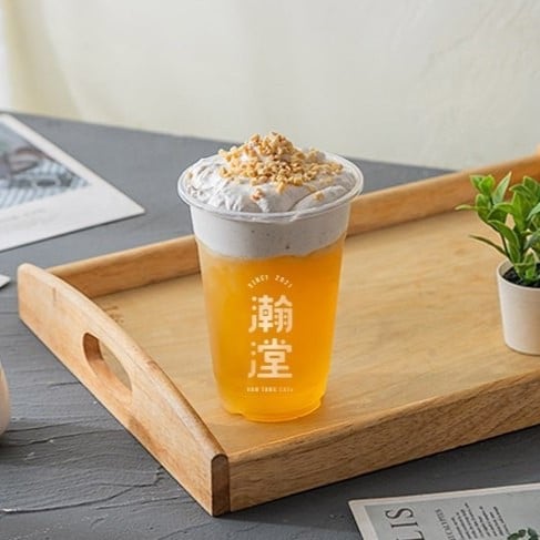 四季春堅果奶蓋茶