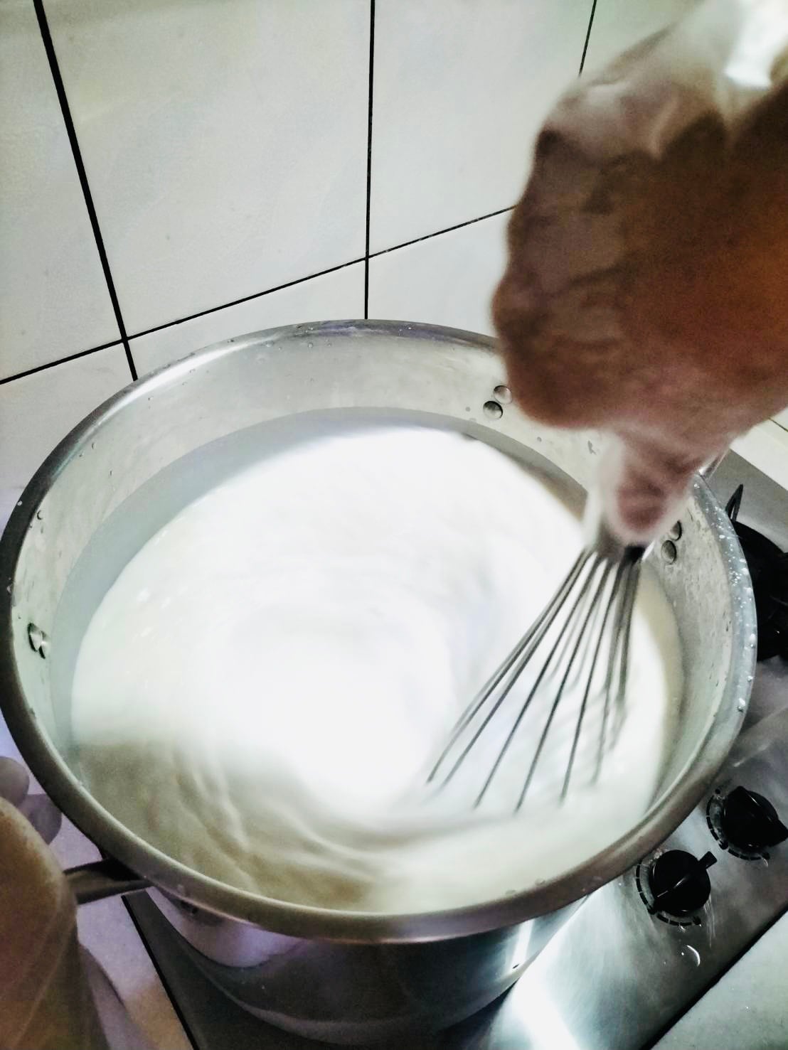 杏仁茶製作過程