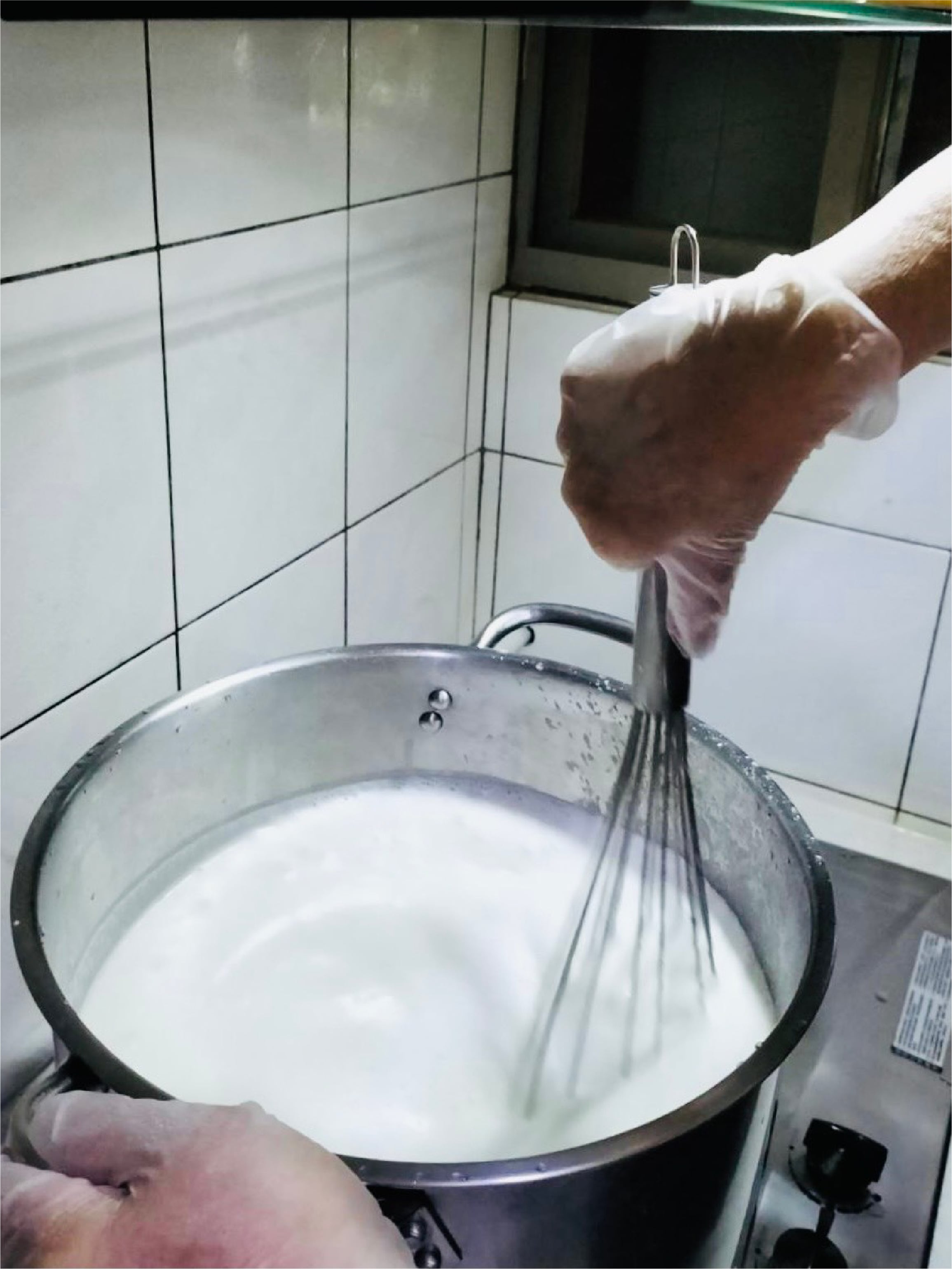 杏仁茶製作過程